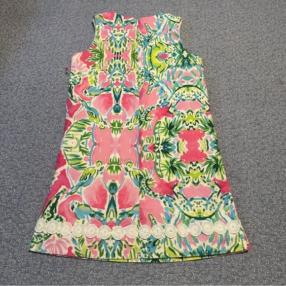 J Bailey Dress Girl’s Pink & Green Floral Size 12 - Picture 3 of 10